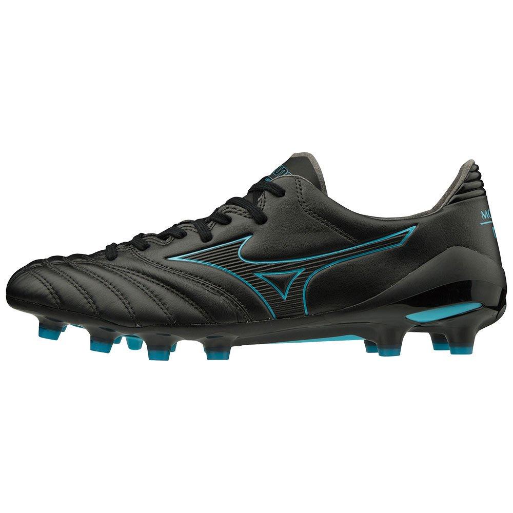 Mizuno Men's Soccer Cleats MORELIA NEO II MD Black/Blue Turquoise - LQFCRBY-71